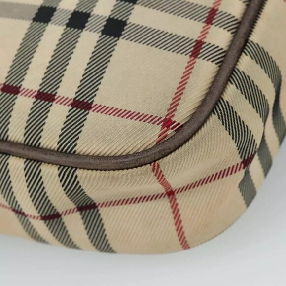 BURBERRY Nova Check Shoulder Bag Canvas Beige Auth - Picture 6 of 16